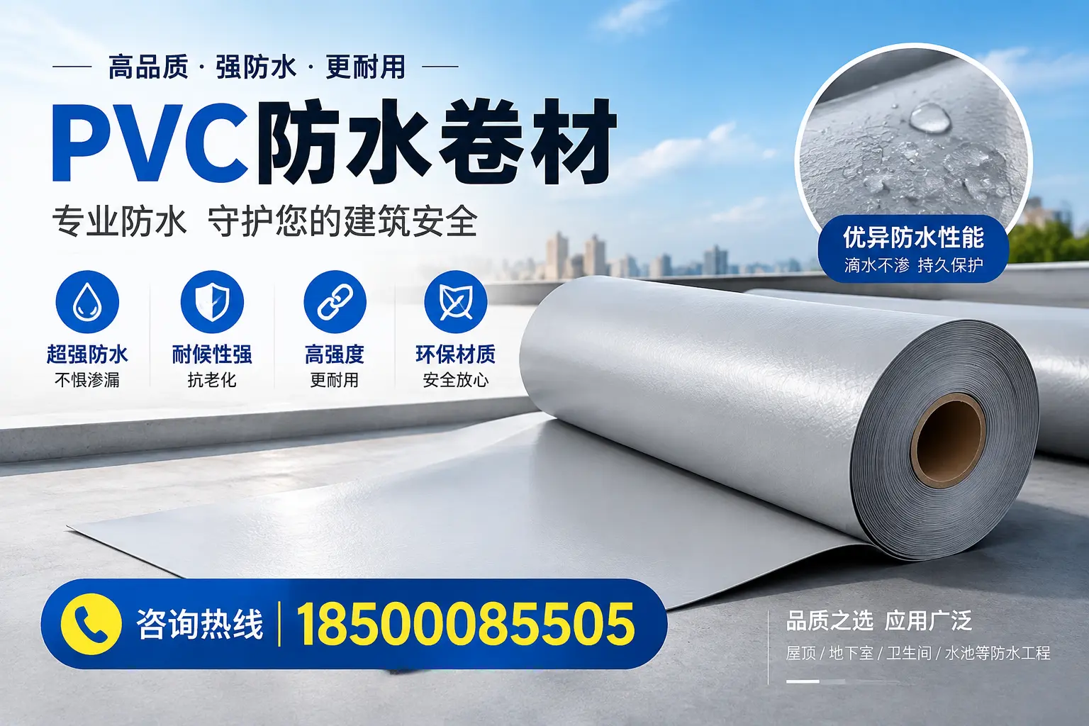 喀什地区pvc防水卷材的市场现状与发展趋势