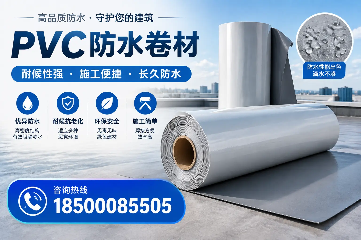 pvc防水卷材在喀什的行业应用前景分析